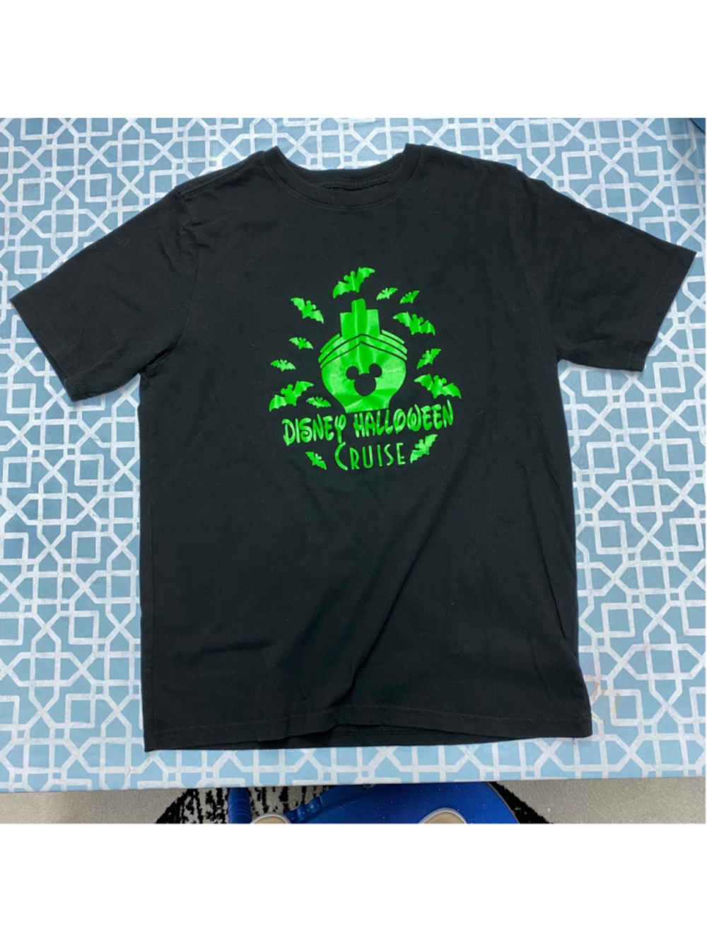 Disney Halloween Cruise Black Adult Unisex Tee Shirt Large